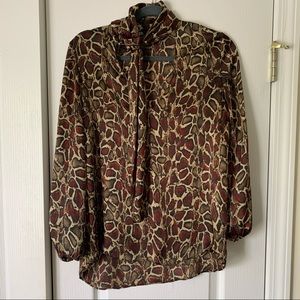 Zara Snake Print Blouse